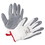 AnsellPro 103332 HyFlex Foam Gloves, White/Gray, Size 8, 12 Pairs, Price/PK