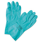 AnsellPro ANS371858 Sol-Vex Sandpatch-Grip Nitrile Gloves, Green, Size 8
