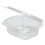Anchor Packaging 4669111 Culinary Basics Microwavable Container, 46.5 oz, 10.5 x 9.5 x 2.5, Clear/Black, 100/Carton, Price/CT