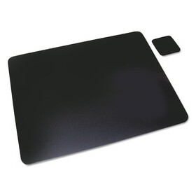 Artistic AOP2036LE Leather Desk Pad with Coaster, 20 x 36, Black