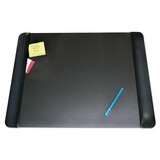 ARTISTIC LLC AOP413841 Executive Desk Pad With Leather-Like Side Panels, 24 X 19, Black