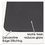ARTISTIC LLC AOP510061 Sagamore Desk Pad W/decorative Stitching, 36 X 20, Black, Price/EA
