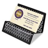 Artistic AOPART20001 Urban Collection Punched Metal Business Card Holder, Holds 50 2 x 3.5 Cards, Perforated Steel, Black