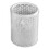 Artistic AOPART20005WH Urban Collection Punched Metal Pencil Cup, 3.5" Diameter x 4.5"h, White, Price/EA