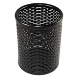 Artistic AOPART20005 Urban Collection Punched Metal Pencil Cup, 3 1/2 X 4 1/2, Black