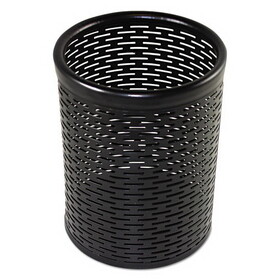 Artistic AOPART20005 Urban Collection Punched Metal Pencil Cup, 3.5" Diameter x 4.5"h, Black