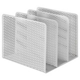 Artistic ART20009WH Urban Collection Punched Metal File Sorter, 3 Sections, Letter Size Files, 8