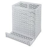 Artistic AOPART20014WH Urban Collection Punched Metal Pencil Cup/Cell Phone Stand, Perforated Steel, 3.5 x 3.5, White