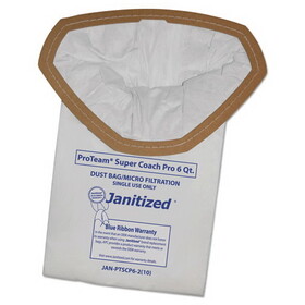 Janitized JAN-PTSCP6-2(10) Vacuum Filter Bags Designed to Fit ProTeam Super Coach Pro 6/GoFree Pro, 100/CT