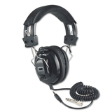 AMPLIVOX PORTABLE SOUND SYS. APLSL1002 Deluxe Stereo Headphones W/mono Volume Control, Black