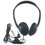 AMPLIVOX PORTABLE SOUND SYS. APLSL1006 Personal Multimedia Stereo Headphones With Volume Control, Black, Price/EA