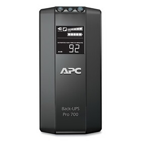 Apc APWBR700G BR700G Back-UPS Pro 700 Battery Backup System, 6 Outlets, 700 VA, 355 J
