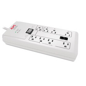 Apc APWP8GT Home/office Surgearrest Protector, 8 Outlets, 6 Ft Cord, 2030 Joules, White