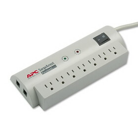 Apc APWPER7T SurgeArrest Personal Power Surge Protector, 7 AC Outlets, 6 ft Cord, 240 J, Beige