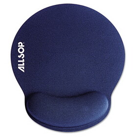 Allsop ASP30206 Mousepad Pro Memory Foam Mouse Pad With Wrist Rest, 9 X 10 X 1, Blue