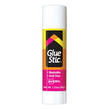Avery AVE00196 Permanent Glue Stics, White Application, 1.27 Oz, Stick