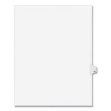 Avery AVE01017 Avery-Style Legal Exhibit Side Tab Divider, Title: 17, Letter, White, 25/pack