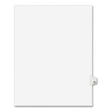 Avery AVE01020 Avery-Style Legal Exhibit Side Tab Divider, Title: 20, Letter, White, 25/pack