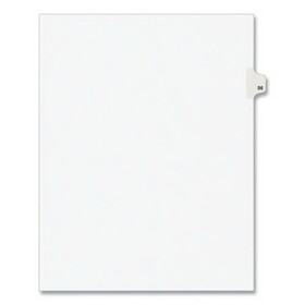 Avery AVE01056 Avery-Style Legal Exhibit Side Tab Divider, Title: 56, Letter, White, 25/pack