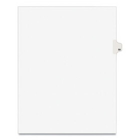 Avery AVE01058 Preprinted Legal Exhibit Side Tab Index Dividers, Avery Style, 10-Tab, 58, 11 x 8.5, White, 25/Pack, (1058)