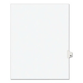 Avery AVE01068 Avery-Style Legal Exhibit Side Tab Divider, Title: 68, Letter, White, 25/pack