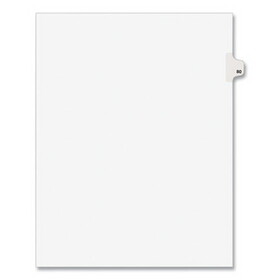 Avery AVE01080 Avery-Style Legal Exhibit Side Tab Divider, Title: 80, Letter, White, 25/pack