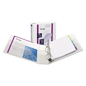 Avery AVE01319 Heavy-Duty View Binder with DuraHinge, One Touch EZD Rings/Extra-Wide Cover, 3 Ring, 1.5" Capacity, 11 x 8.5, White, (1319)