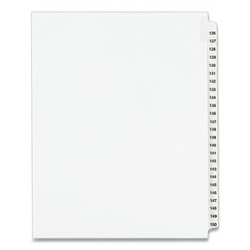 Avery AVE01335 Avery-Style Legal Exhibit Side Tab Divider, Title: 126-150, Letter, White