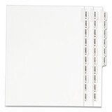 Avery AVE01370 Avery-Style Legal Exhibit Side Tab Divider, Title: Exhibit A-Z, Letter, White
