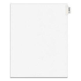 Avery AVE01371 Avery-Style Preprinted Legal Side Tab Divider, Exhibit A, Letter, White, 25/pack
