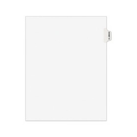 Avery AVE01372 Avery-Style Preprinted Legal Side Tab Divider, Exhibit B, Letter, White, 25/pack