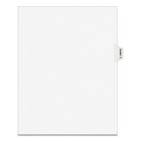 Avery AVE01374 Avery-Style Preprinted Legal Side Tab Divider, Exhibit D, Letter, White, 25/pack