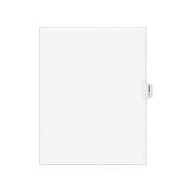 Avery AVE01375 Avery-Style Preprinted Legal Side Tab Divider, 26-Tab, Exhibit E, 11 x 8.5, White, 25/Pack, (1375)