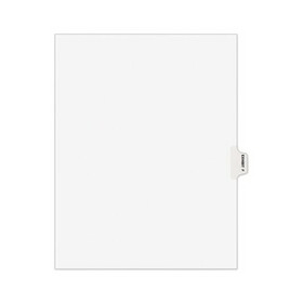 Avery AVE01376 Avery-Style Preprinted Legal Side Tab Divider, 26-Tab, Exhibit F, 11 x 8.5, White, 25/Pack, (1376)