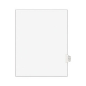 Avery AVE01388 Avery-Style Preprinted Legal Side Tab Divider, Exhibit R, Letter, White, 25/pack
