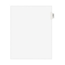 Avery AVE01392 Avery-Style Preprinted Legal Side Tab Divider, 26-Tab, Exhibit V, 11 x 8.5, White, 25/Pack, (1392)