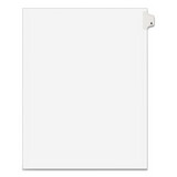 Avery AVE01401 Avery-Style Legal Exhibit Side Tab Dividers, 1-Tab, Title A, Ltr, White, 25/pk