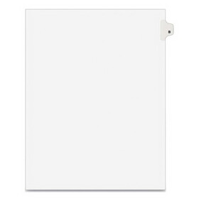 Avery AVE01402 Avery-Style Legal Exhibit Side Tab Dividers, 1-Tab, Title B, Ltr, White, 25/pk