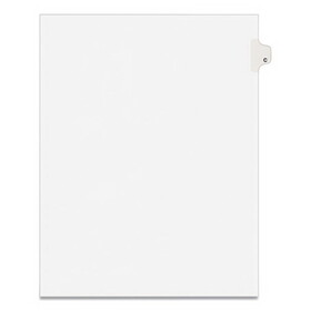 Avery AVE01403 Avery-Style Legal Exhibit Side Tab Dividers, 1-Tab, Title C, Ltr, White, 25/pk