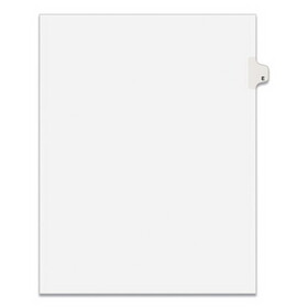 Avery AVE01405 Preprinted Legal Exhibit Side Tab Index Dividers, Avery Style, 26-Tab, E, 11 x 8.5, White, 25/Pack, (1405)