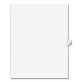 Avery AVE01414 Preprinted Legal Exhibit Side Tab Index Dividers, Avery Style, 26-Tab, N, 11 x 8.5, White, 25/Pack, (1414)