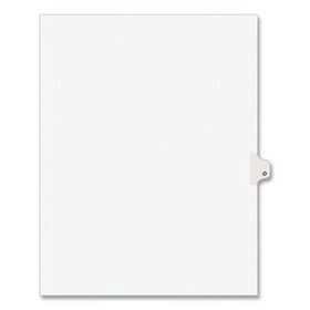 Avery AVE01415 Preprinted Legal Exhibit Side Tab Index Dividers, Avery Style, 26-Tab, O, 11 x 8.5, White, 25/Pack, (1415)