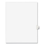 Avery AVE01417 Avery-Style Legal Exhibit Side Tab Dividers, 1-Tab, Title Q, Ltr, White, 25/pk