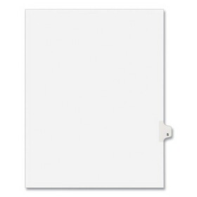 Avery AVE01419 Preprinted Legal Exhibit Side Tab Index Dividers, Avery Style, 26-Tab, S, 11 x 8.5, White, 25/Pack, (1419)