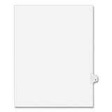 Avery AVE01420 Avery-Style Legal Exhibit Side Tab Dividers, 1-Tab, Title T, Ltr, White, 25/pk