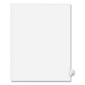 Avery AVE01425 Avery-Style Legal Exhibit Side Tab Dividers, 1-Tab, Title Y, Ltr, White, 25/pk