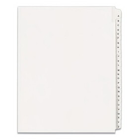 Avery AVE01700 Preprinted Legal Exhibit Side Tab Index Dividers, Allstate Style, 26-Tab, A to Z, 11 x 8.5, White, 1 Set, (1700)