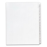 Avery AVE01703 Allstate-Style Legal Exhibit Side Tab Dividers, 25-Tab, 51-75, Letter, White