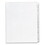 Avery AVE01703 Allstate-Style Legal Exhibit Side Tab Dividers, 25-Tab, 51-75, Letter, White, Price/ST