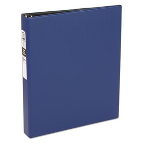 Avery AVE03300 Economy Non-View Binder with Round Rings, 3 Rings, 1" Capacity, 11 x 8.5, Blue, (3300)